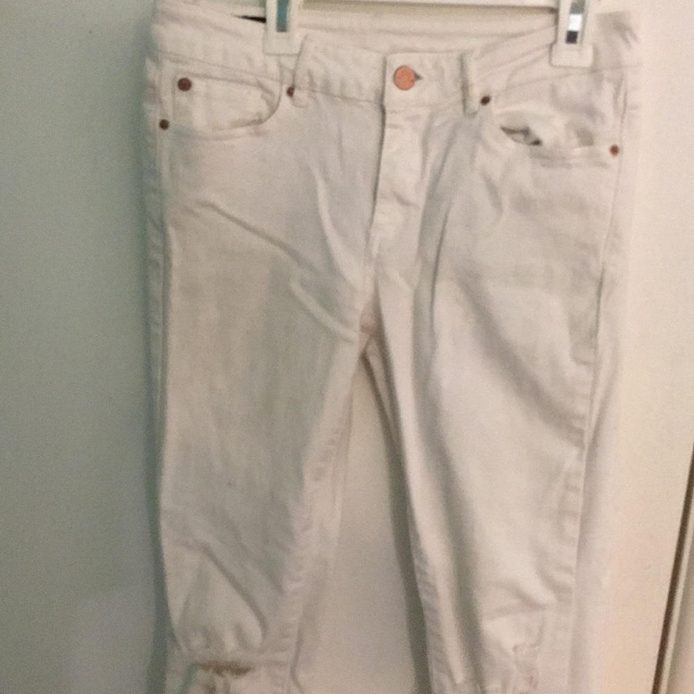 ARMANI EXCHANGE WHITE SKINNY JEANS